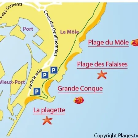 Lejlighed Cap D'agde Mediterranee 4 Pers Piscine Rdc Parking Gratuit *