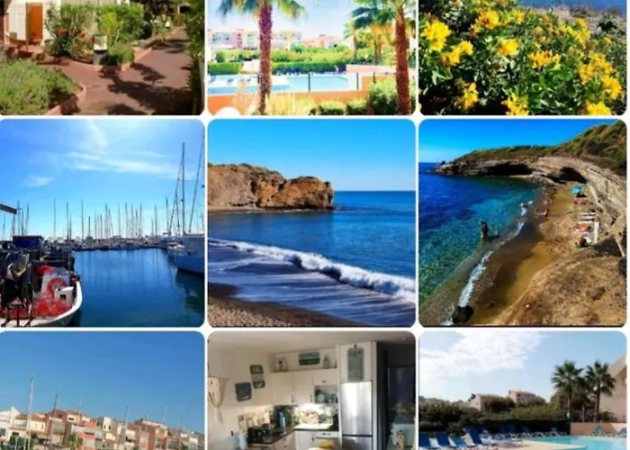 Appartement Cap D'agde Méditerranée 4 Pers Piscine Rdc Parking Gratuit