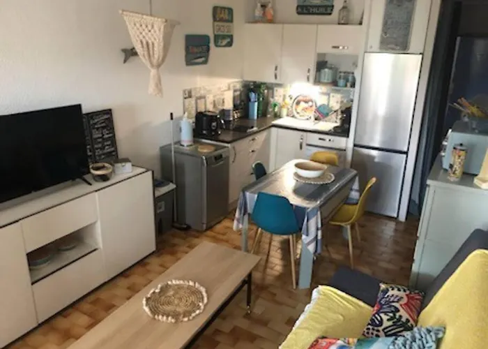 Appartement Cap D'agde Méditerranée 4 Pers Piscine Rdc Parking Gratuit